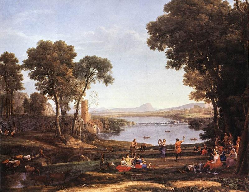 Claude Lorrain Landscape with Dancing Figures dfgdf